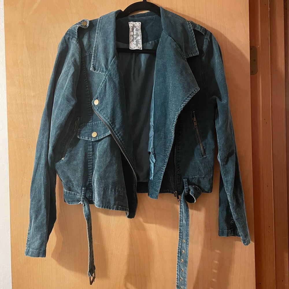 Emerald Green Moto Jacket